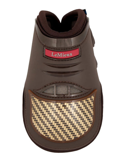 LeMieux Exo-Flex Brown/Gold Fetlock Boot for Horses | Equestrian Leg Protection