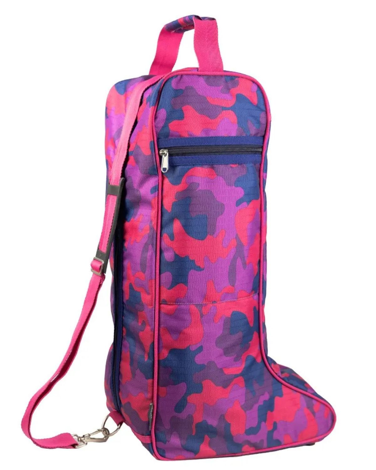 Hy Equestrian DynaForce Boot Bag Raspberry/Navy