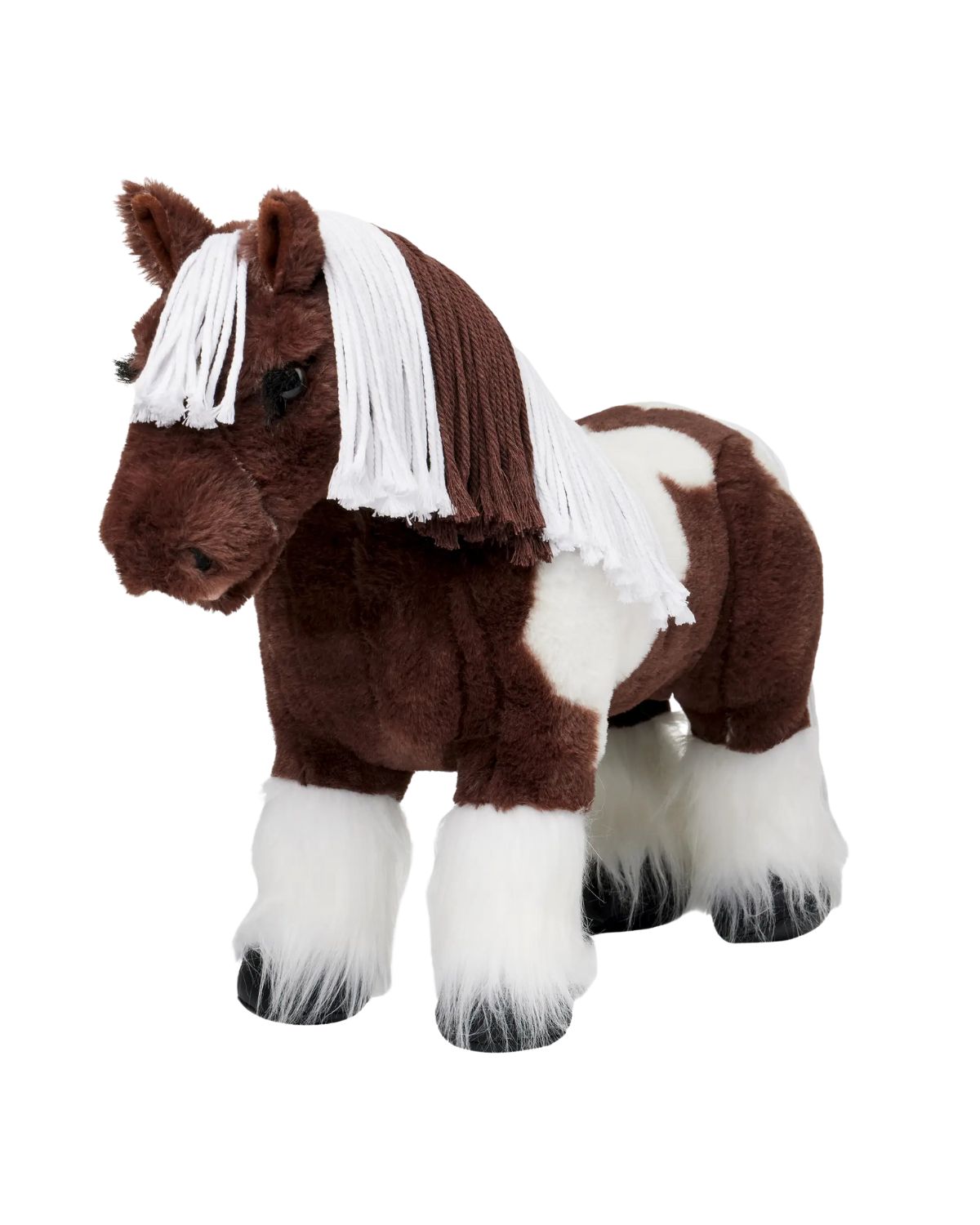 Lemieux Toy Pony Dazzle: Brown & White Skewbald Plush Toy from Equiflair
