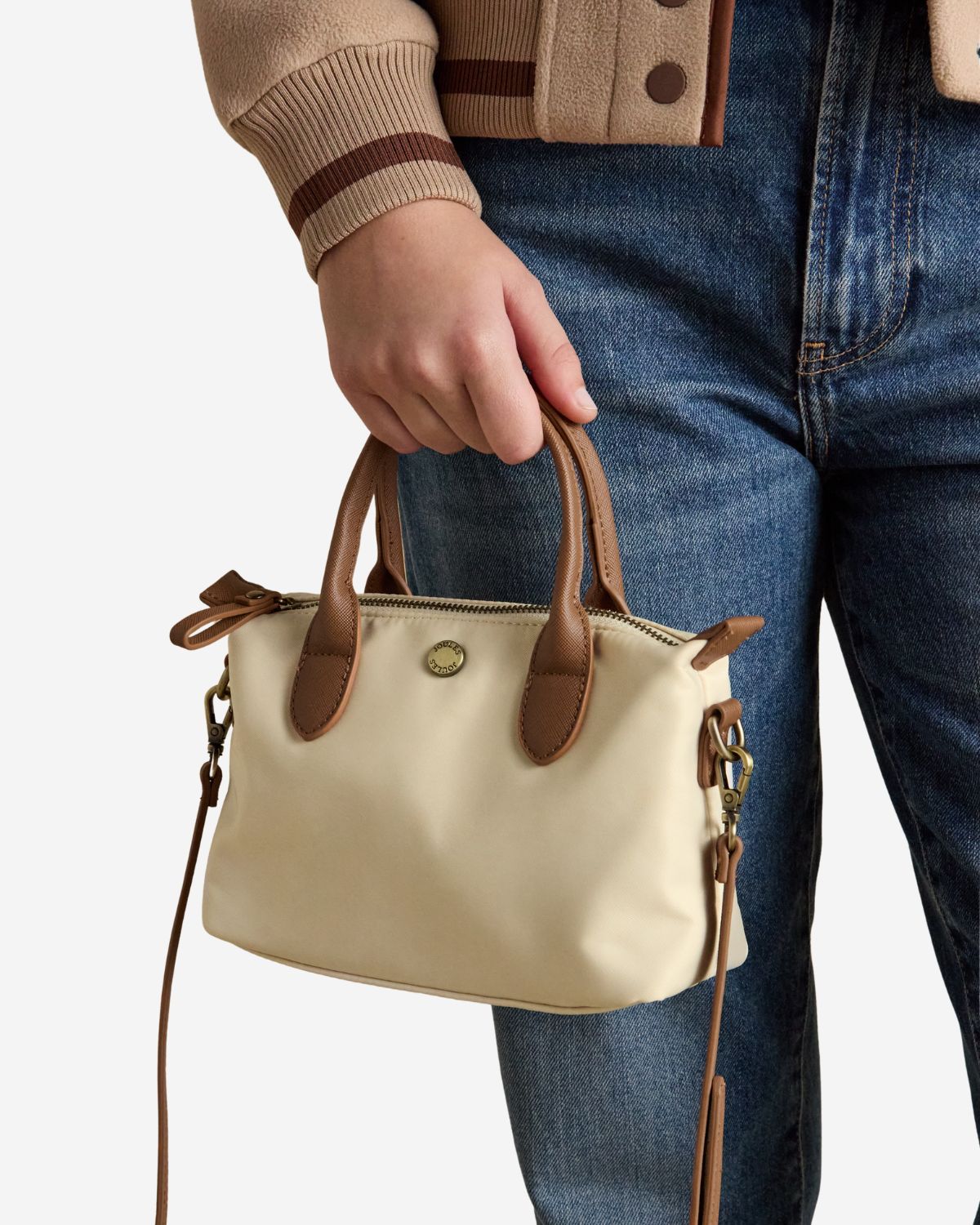 Joules Edie Cream Crossbody Handbag