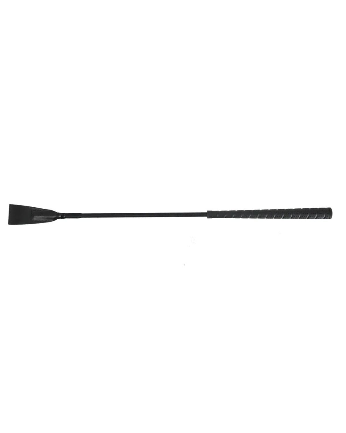 Hy Equestrian Rubber Handled Riding Whip Black