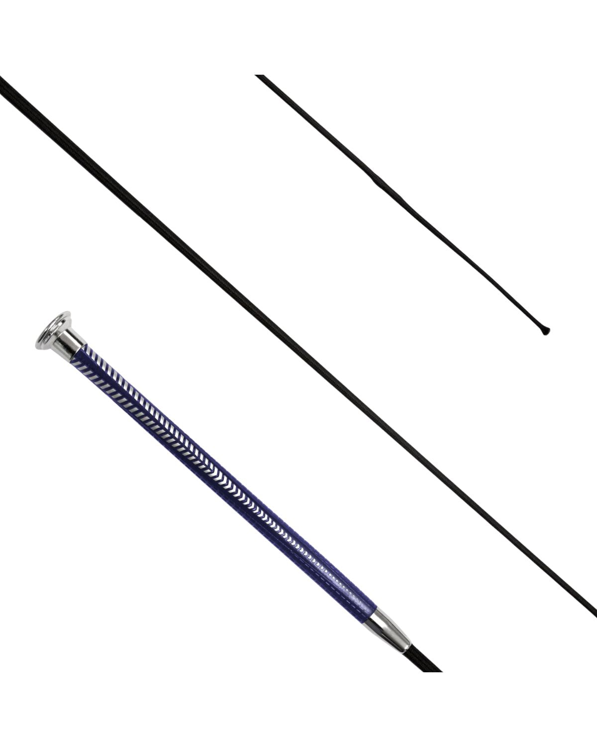 KM Elite Ultra Balanced Dressage Whip Navy