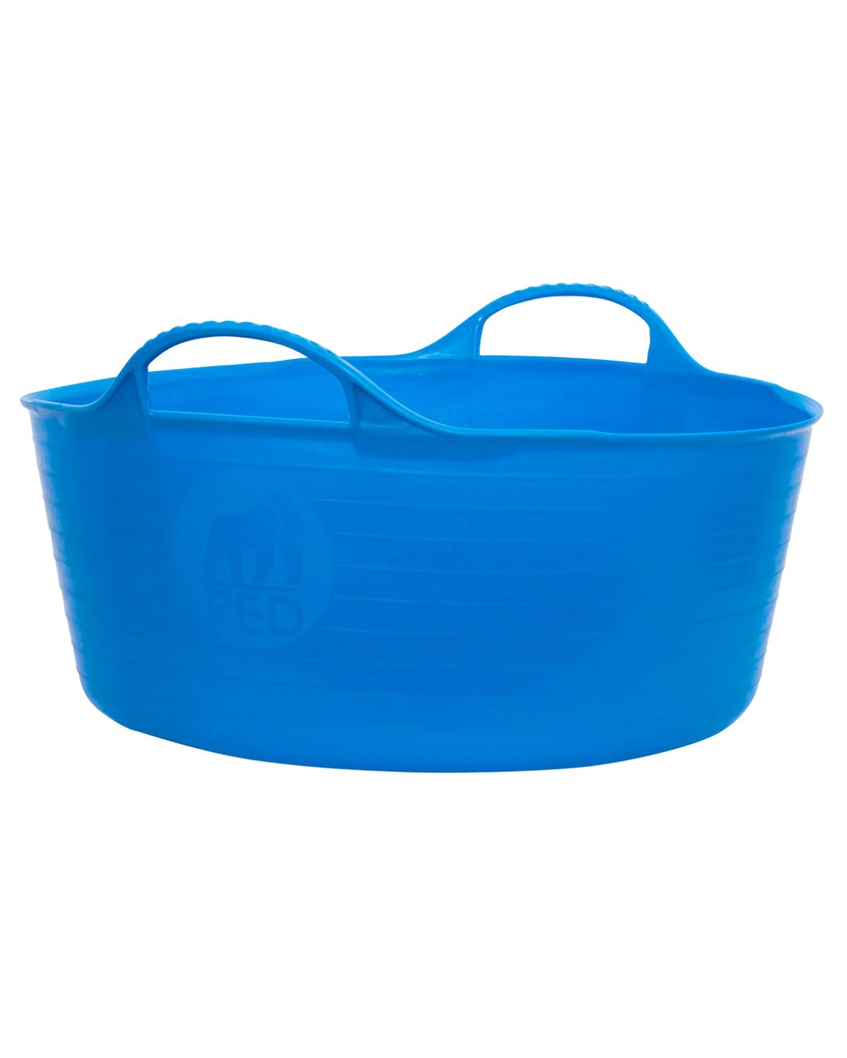 RED GORILLA Small Shallow Gorilla Tub - Blue: Flexible Utility Tub for Gardening, Storage, Animal Feed
