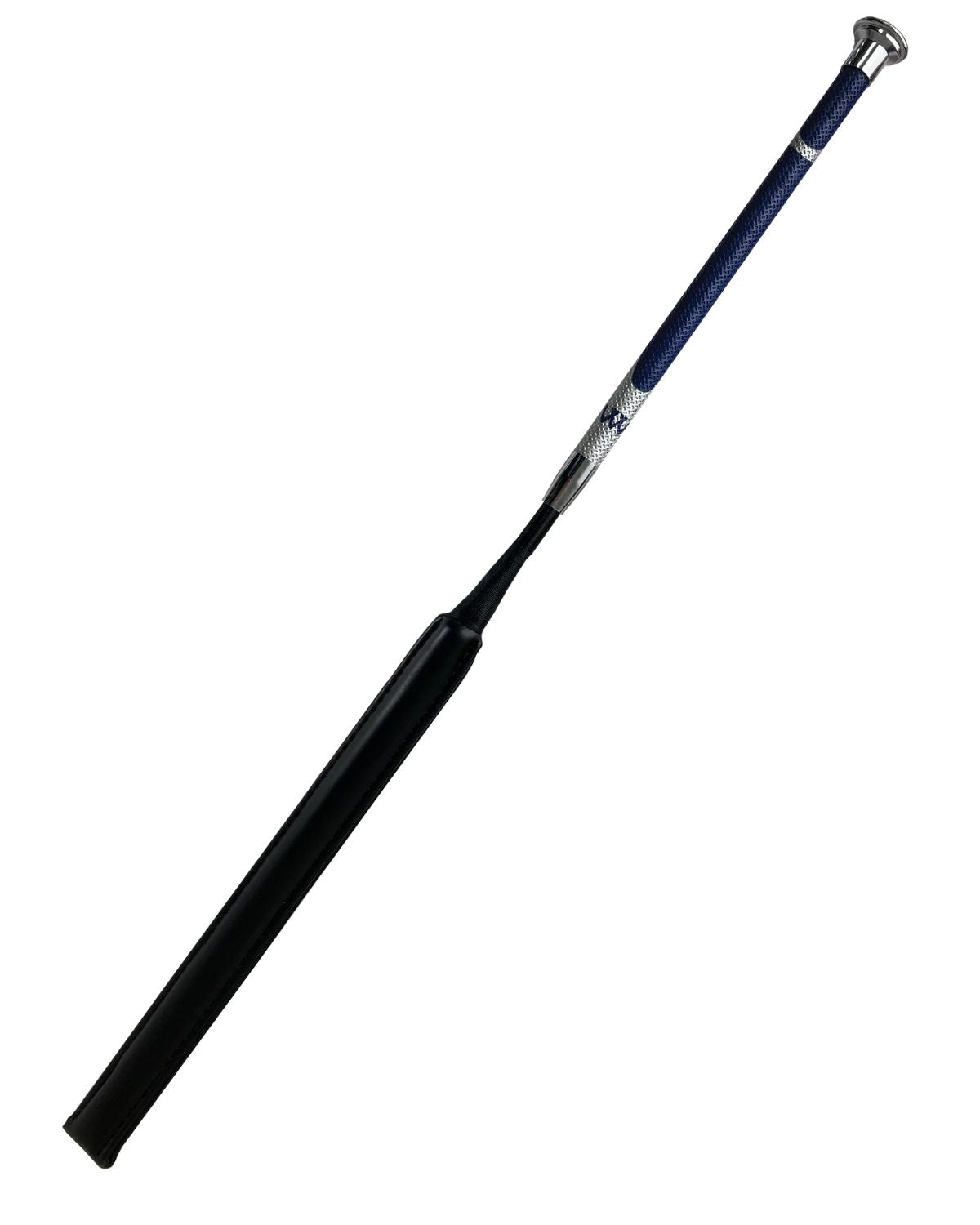 Woof Wear Resolute Jump Bat - Navy Silver Riding Crop | Premium Equestrian Equipment