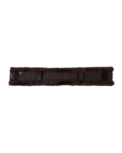 LEMIEUX Simuwool GP Girth Cover - Brown Faux Lambswool Equestrian Comfort