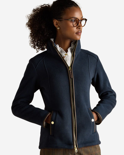 Joules Heritage Navy Regular Zip Through Fleece
