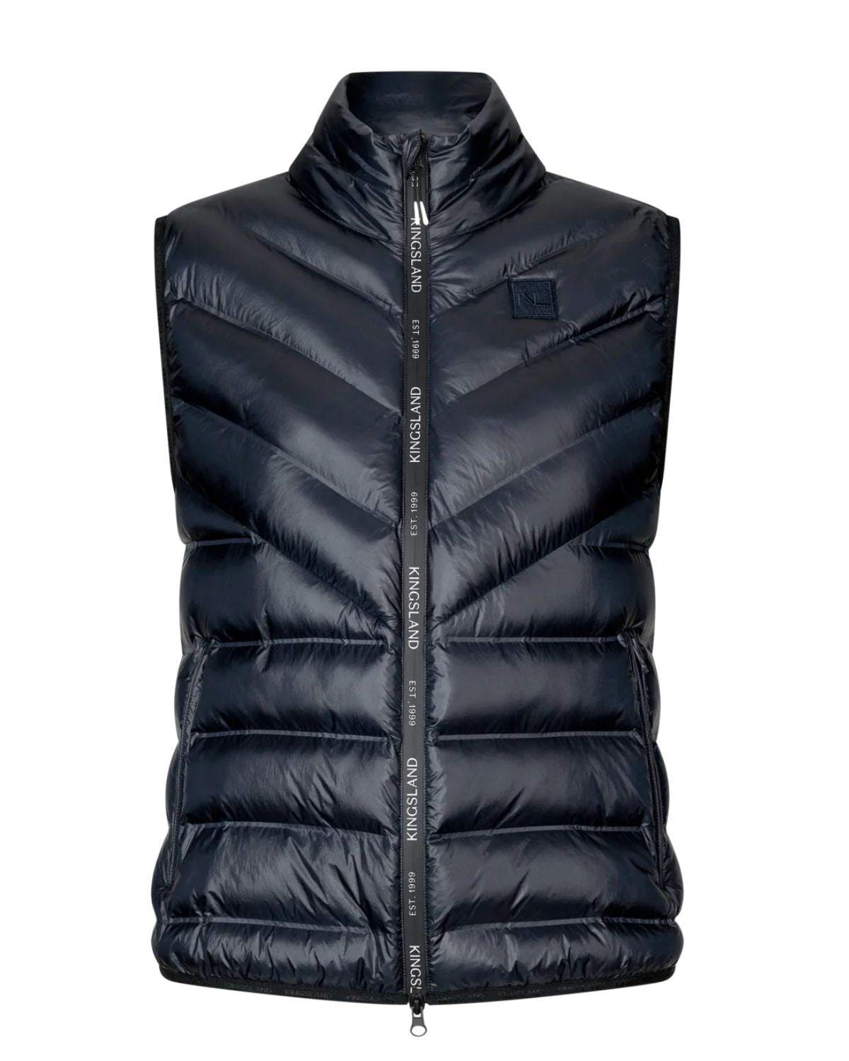 Kingsland KLVam Navy Padded Vest - Unisex Equestrian Outerwear, Insulated, Lightweight
