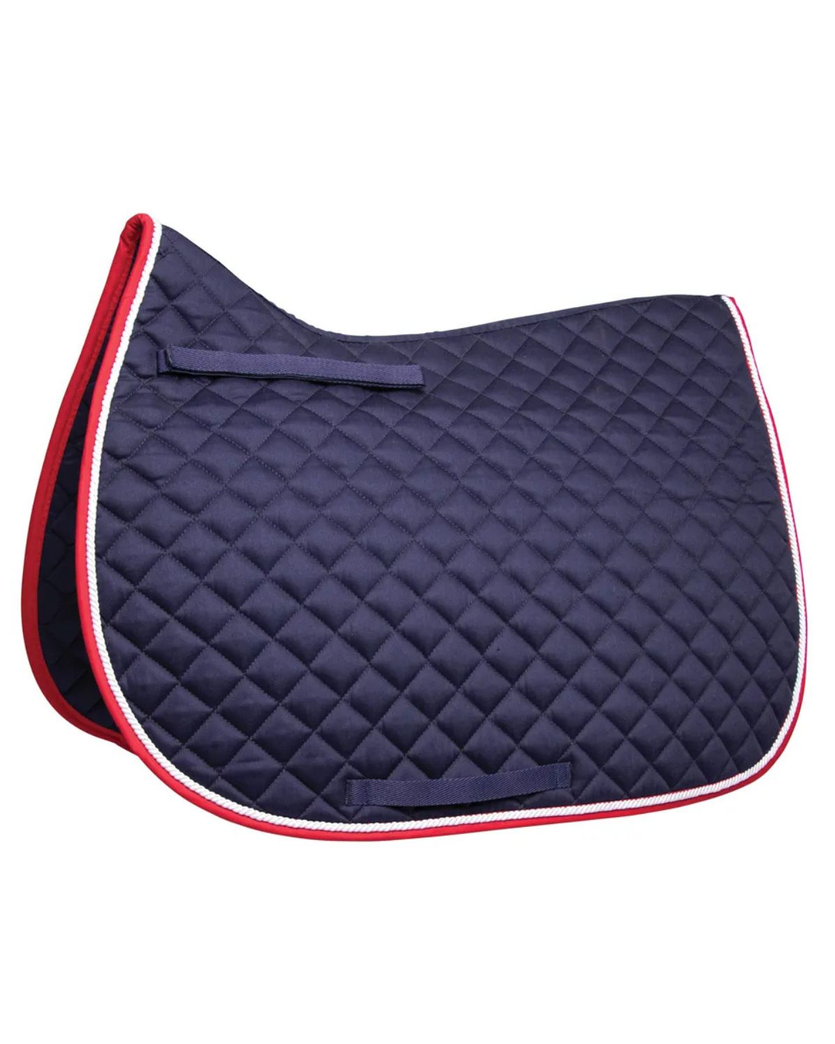 Hy Equestrian Splendid Showjump Saddle Pad Navy/Red/White