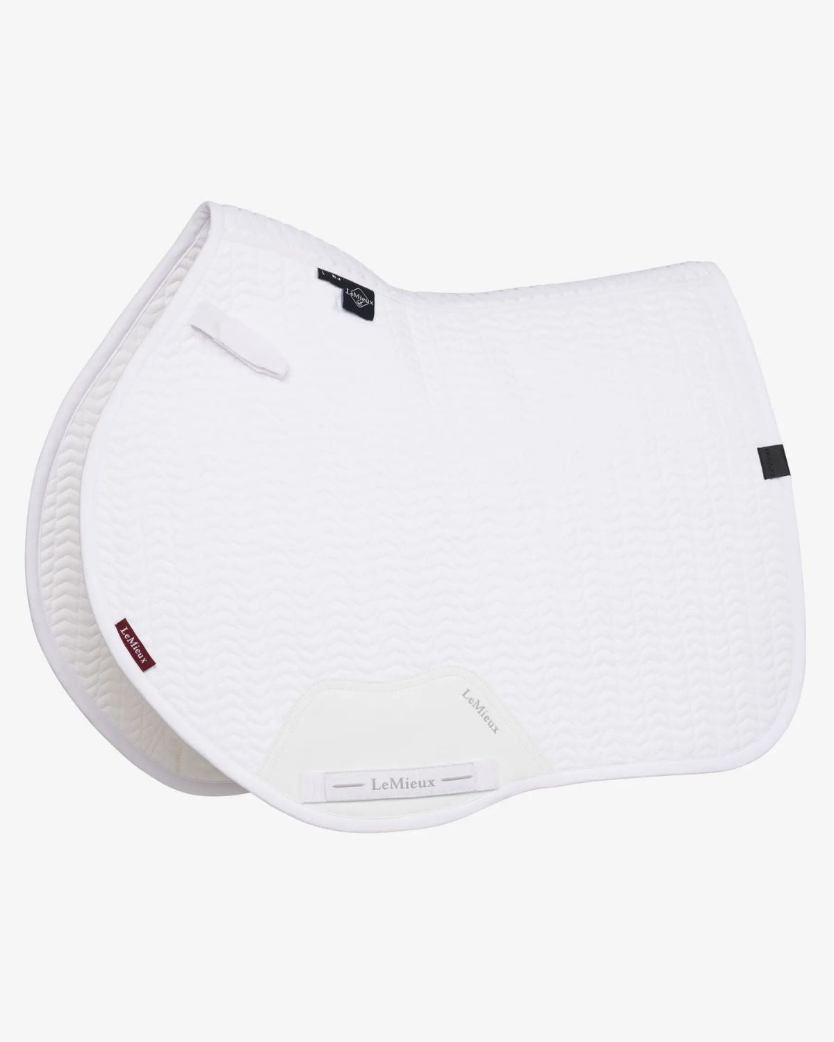 LeMieux Essence Eurojump Square White Saddle Pad for Equestrian Use | Premium Horse Riding Equipment - Jump Pad…