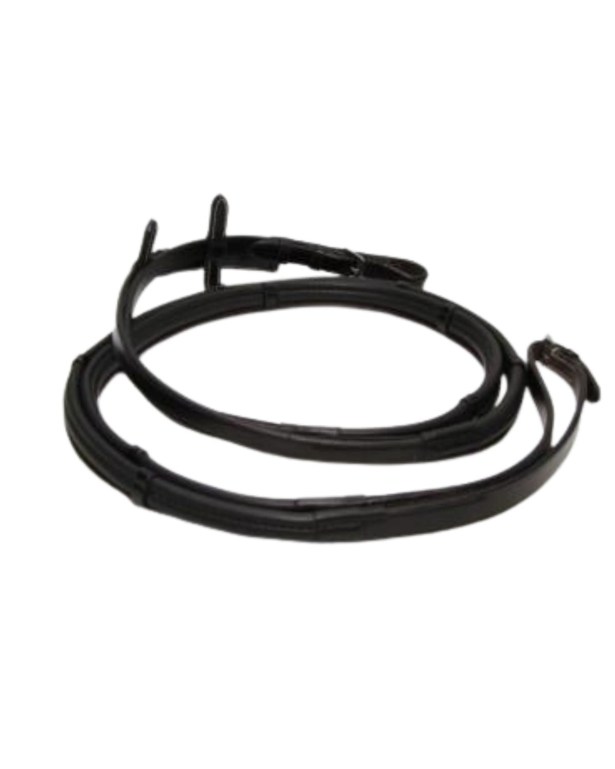 ThinLine English Reins Non-Slip Grip Buckle With Stoppers Black