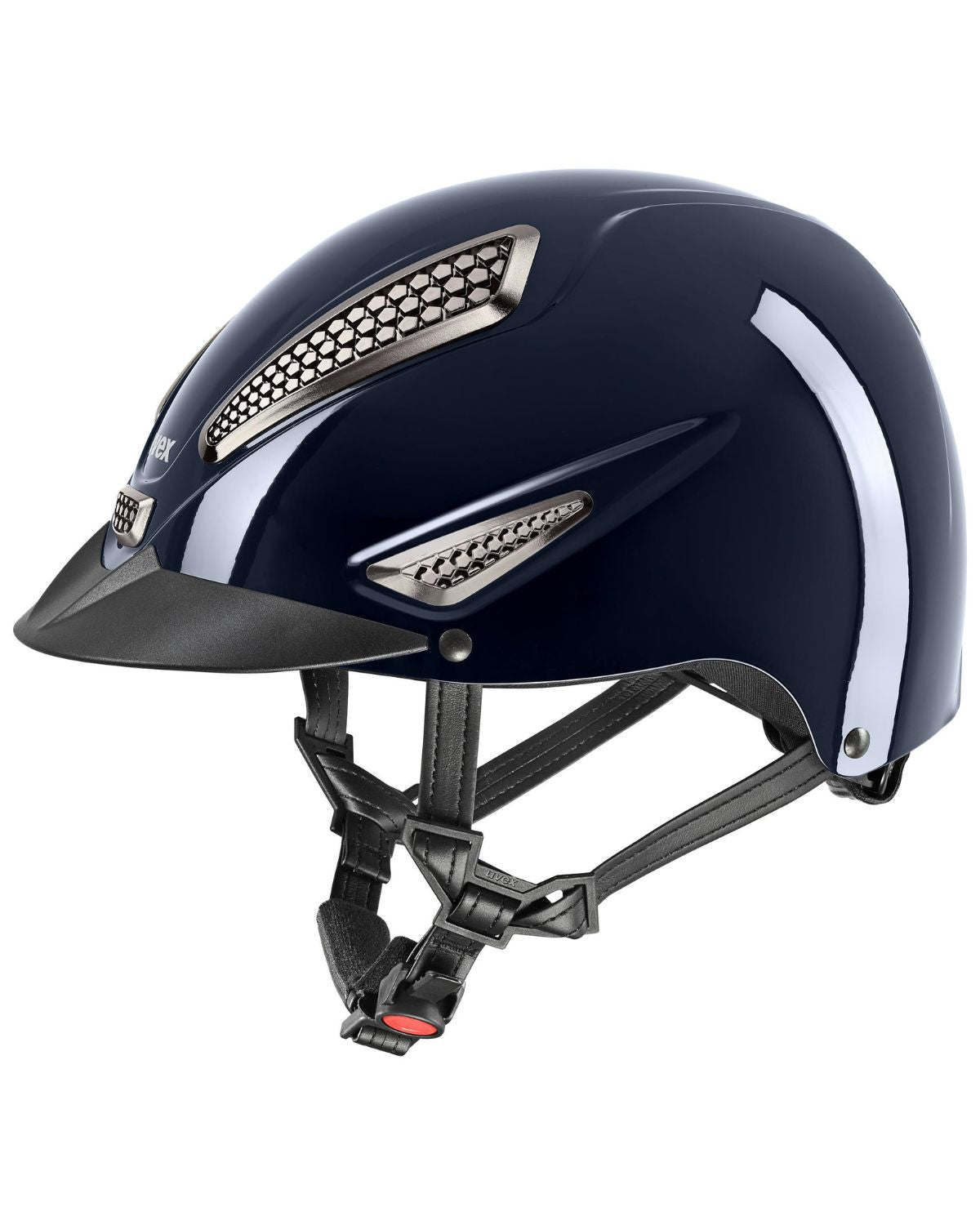 UVEX Perfexxion III Navy Riding Helmet | Shiny Equestrian Protective Gear