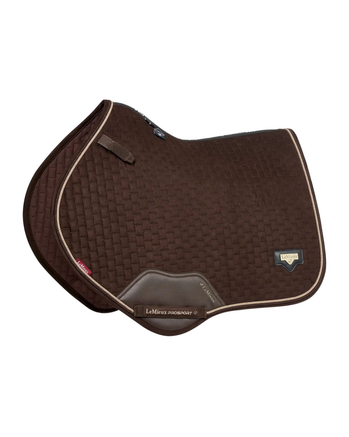 LeMieux Puissance Suede Close Contact Saddle Pad Brown | Equiflair