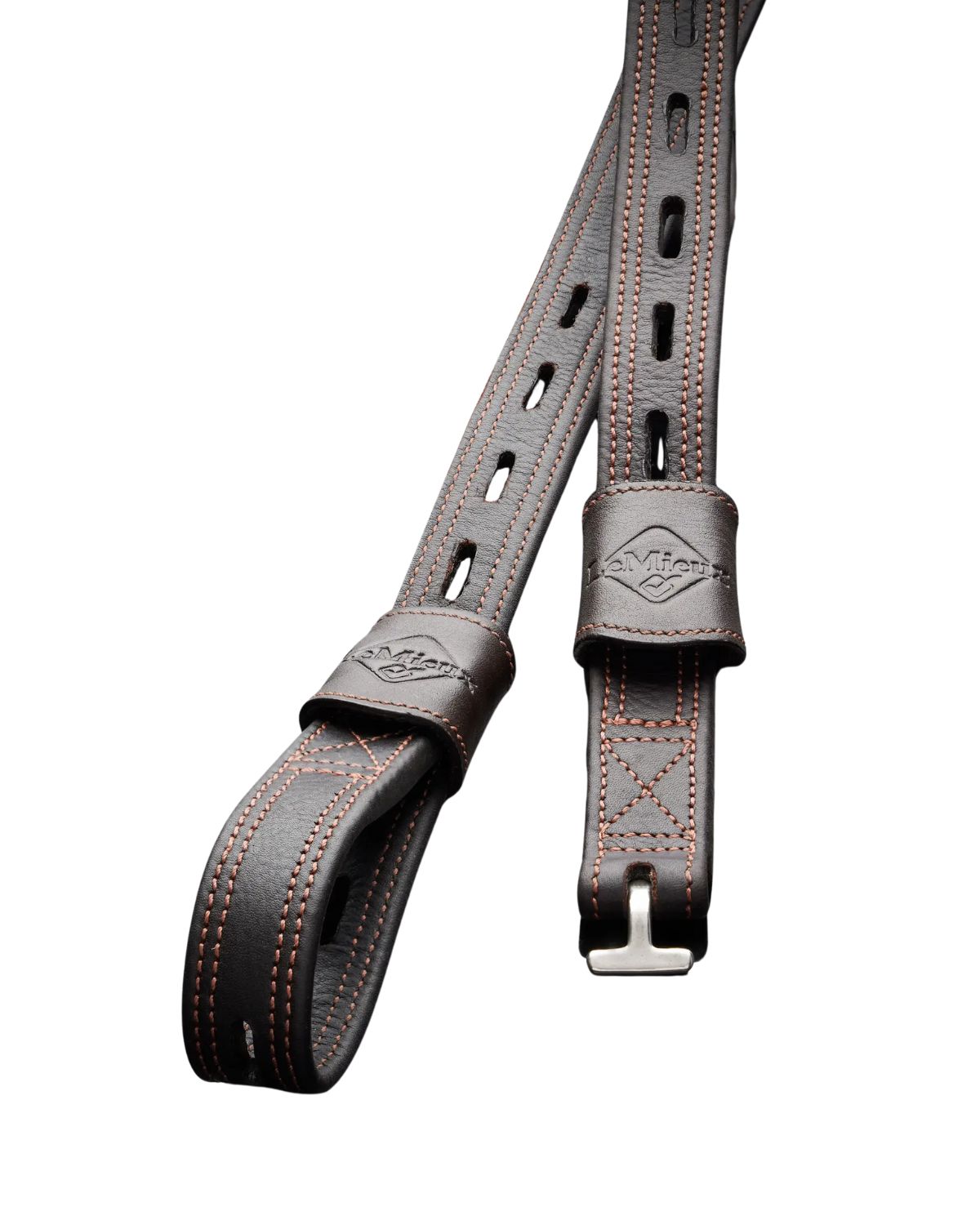 LeMieux Vector Close Contact Stirrup Leather Brown