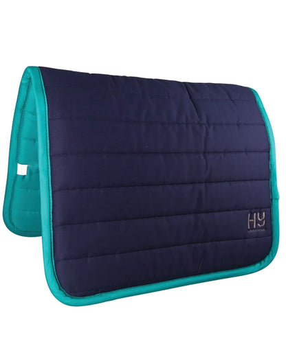 Hy Equestrian Reversible Two Colour Saddle Pad - Navy/Teal - Horse location-31143526467-outofstock