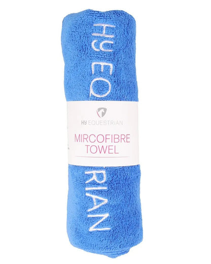 Hy Equestrian Microfibre Towel Blue - Horse location-31143526467-outofstock