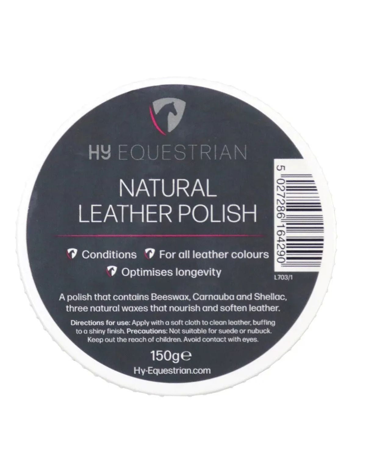 Hy Equestrian Natural Leather Polish - Leather Care location-31143526467-outofstock location-31154962499-instock