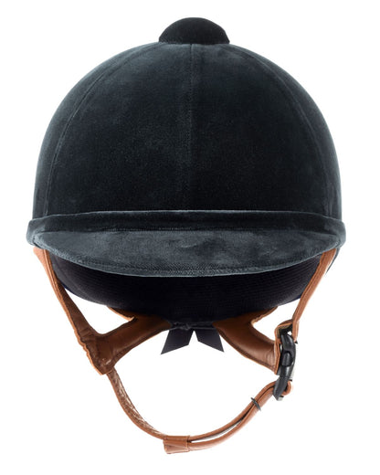 Charles Owen New Hampton with Chesnut Harness - Grey