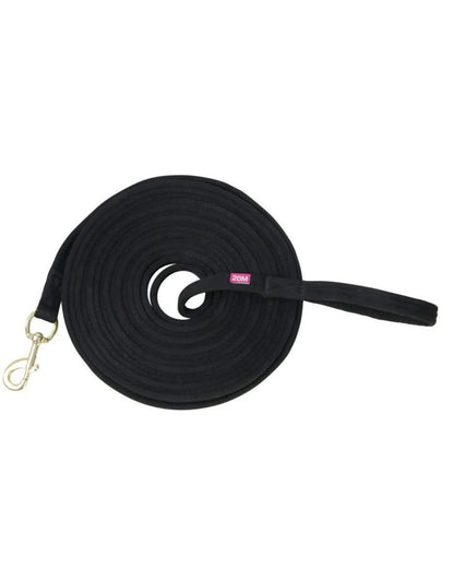 Hy Equestrian Lunge Line with Circle Size Markers Black
