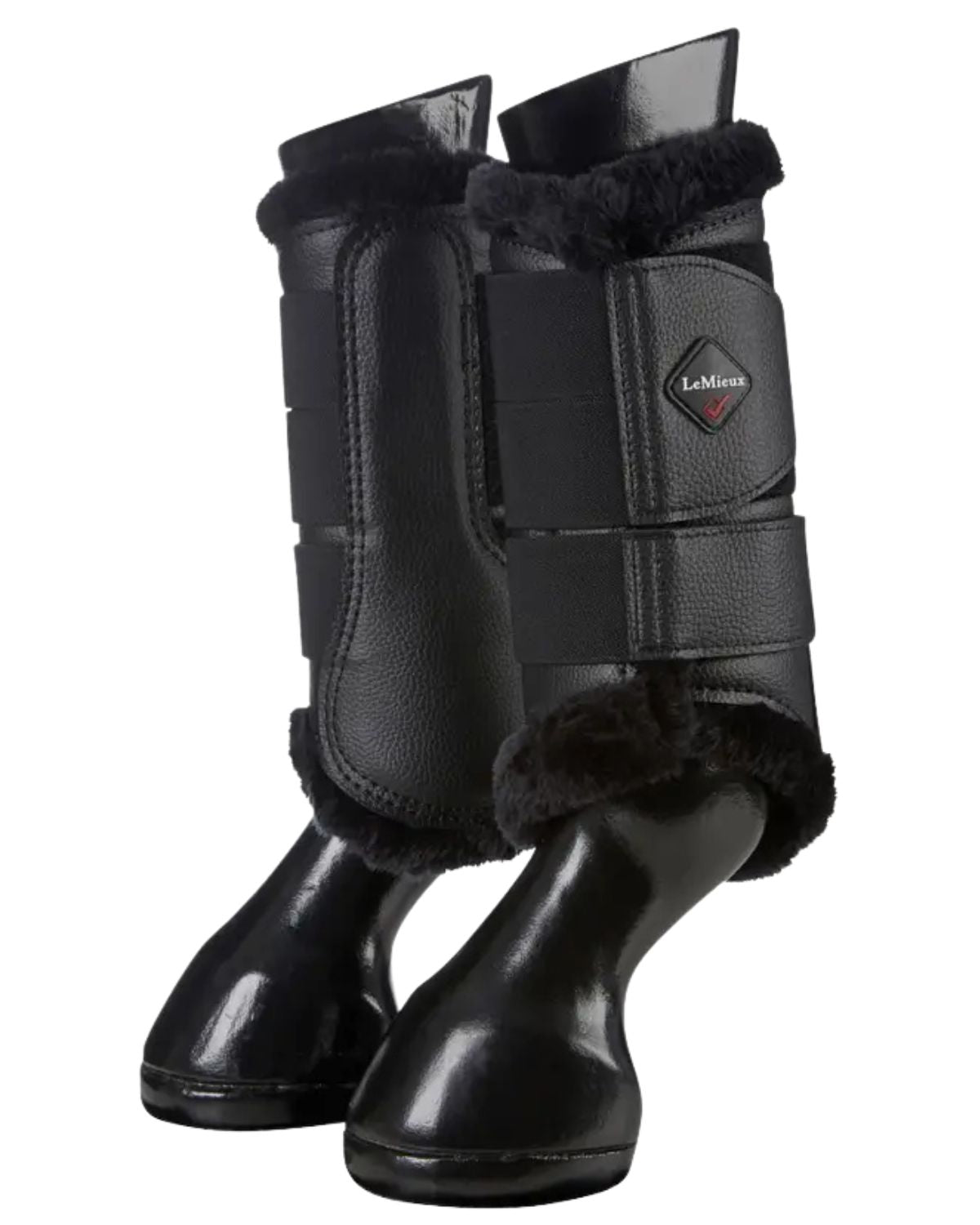 LeMieux Fleece Lined Brushing Boots Black