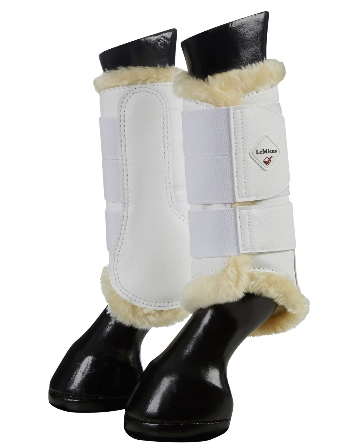 LeMieux Fleece Lined Brushing Boots White