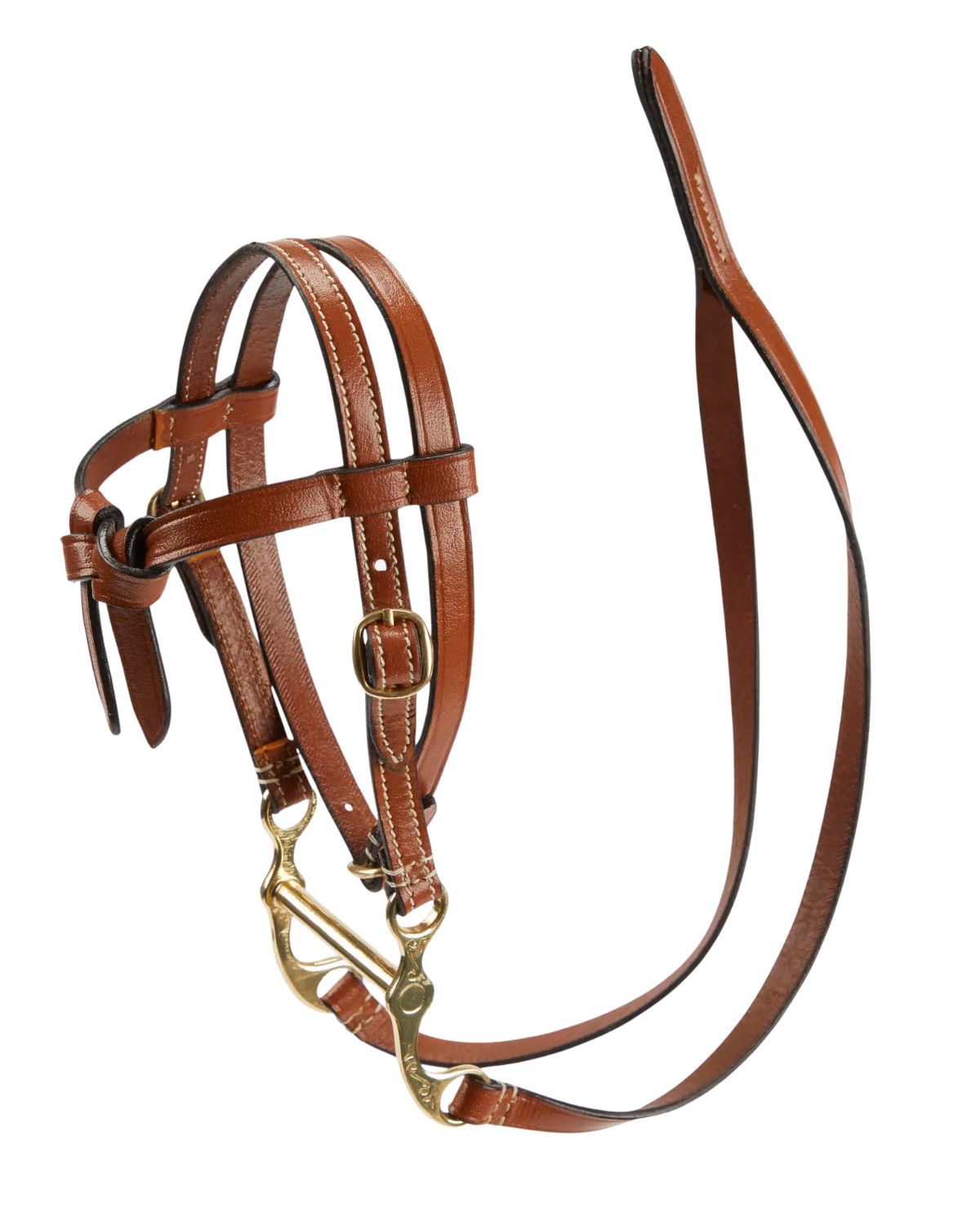 LeMieux Toy Pony Western Bridle Tan - Miniature Leather Horse Bridle for Kids & Toy Ponies