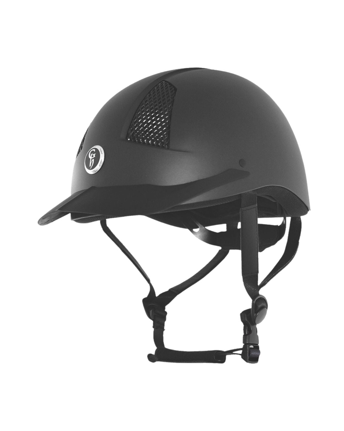 GATEHOUSE AIR RIDER MK II BLACK MATT Equestrian Riding Helmet: Low Profile, Ventilated, Adjustable, PAS 015 Certified. Shop Equiflair