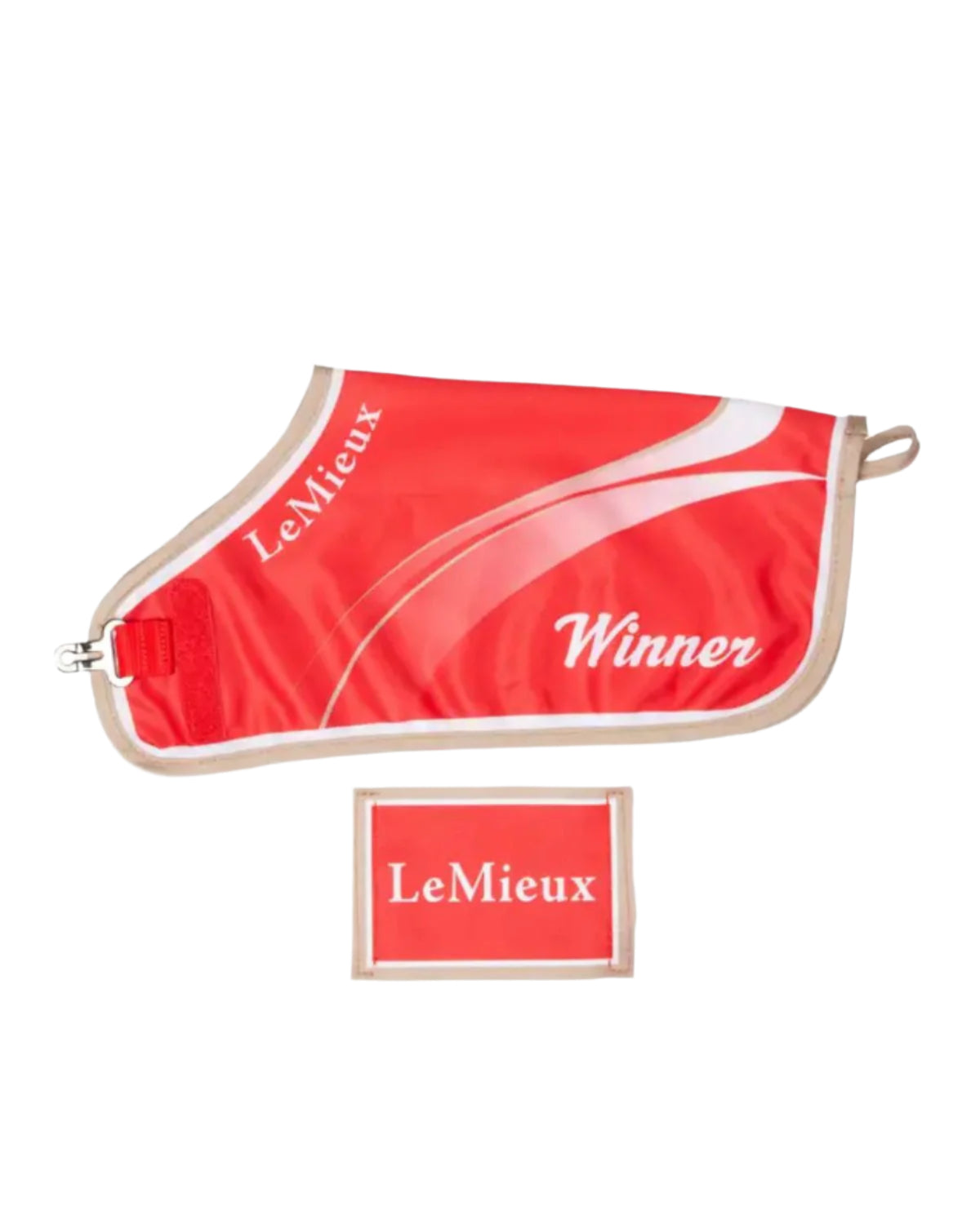 Lemieux Toy Pony Winners Rug Red: Miniature horse rug for champion toy ponies. Stylish toy horse blanket from Equiflair.