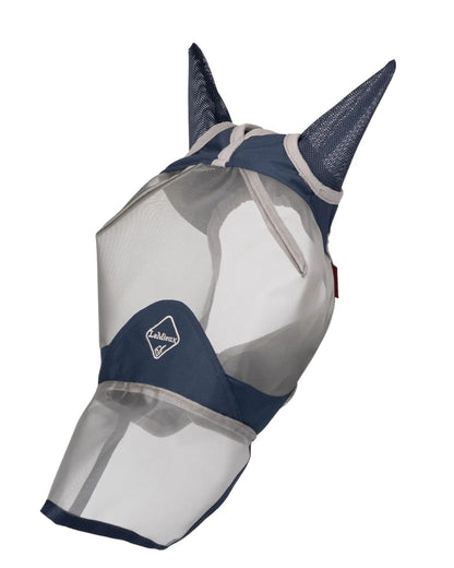Lemieux ArmourShield Pro Navy Horse Fly Mask - Full Face UV Protection Mesh
