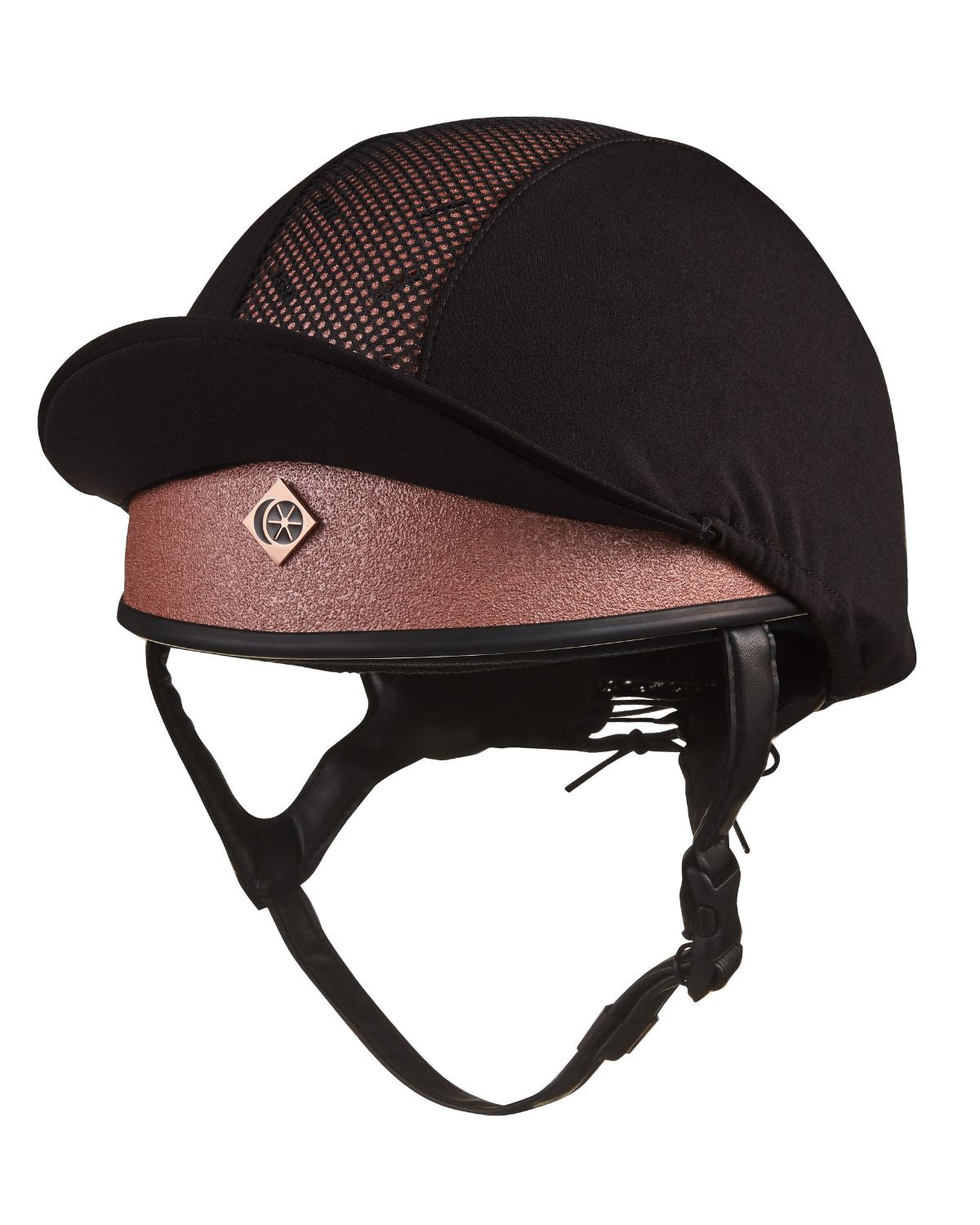 Charles Owen Pro II Plus Rose Gold Equestrian Helmet: Triple Standard Riding Hat for Safety & Comfort