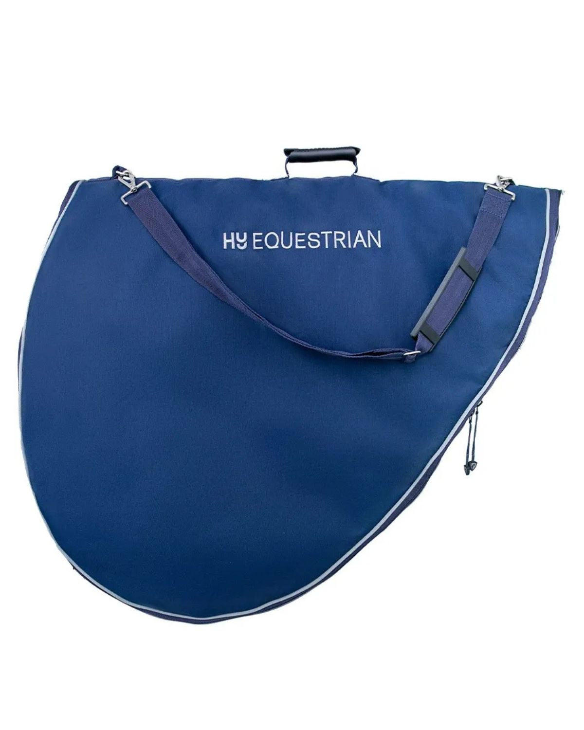 Hy Equestrian Saddle Bag Navy/Grey