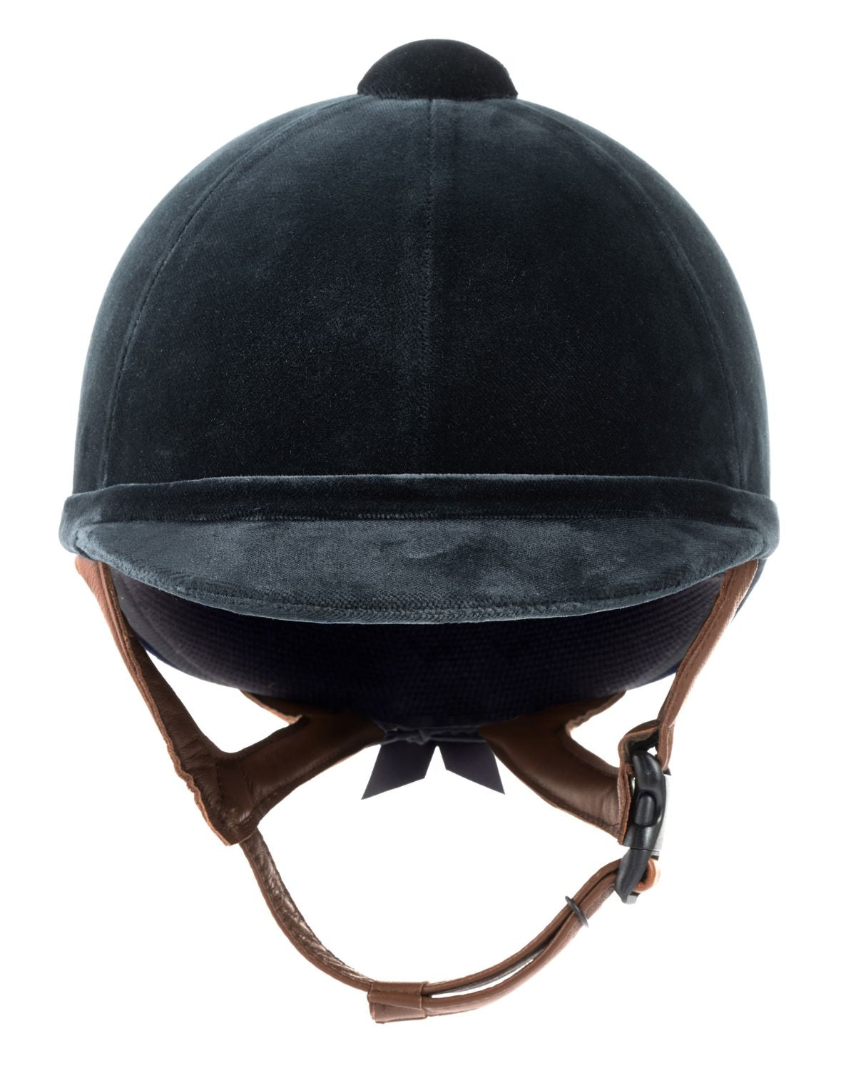 Charles Owen New Hampton Grey Equestrian Helmet, Velvet Riding Safety Gear