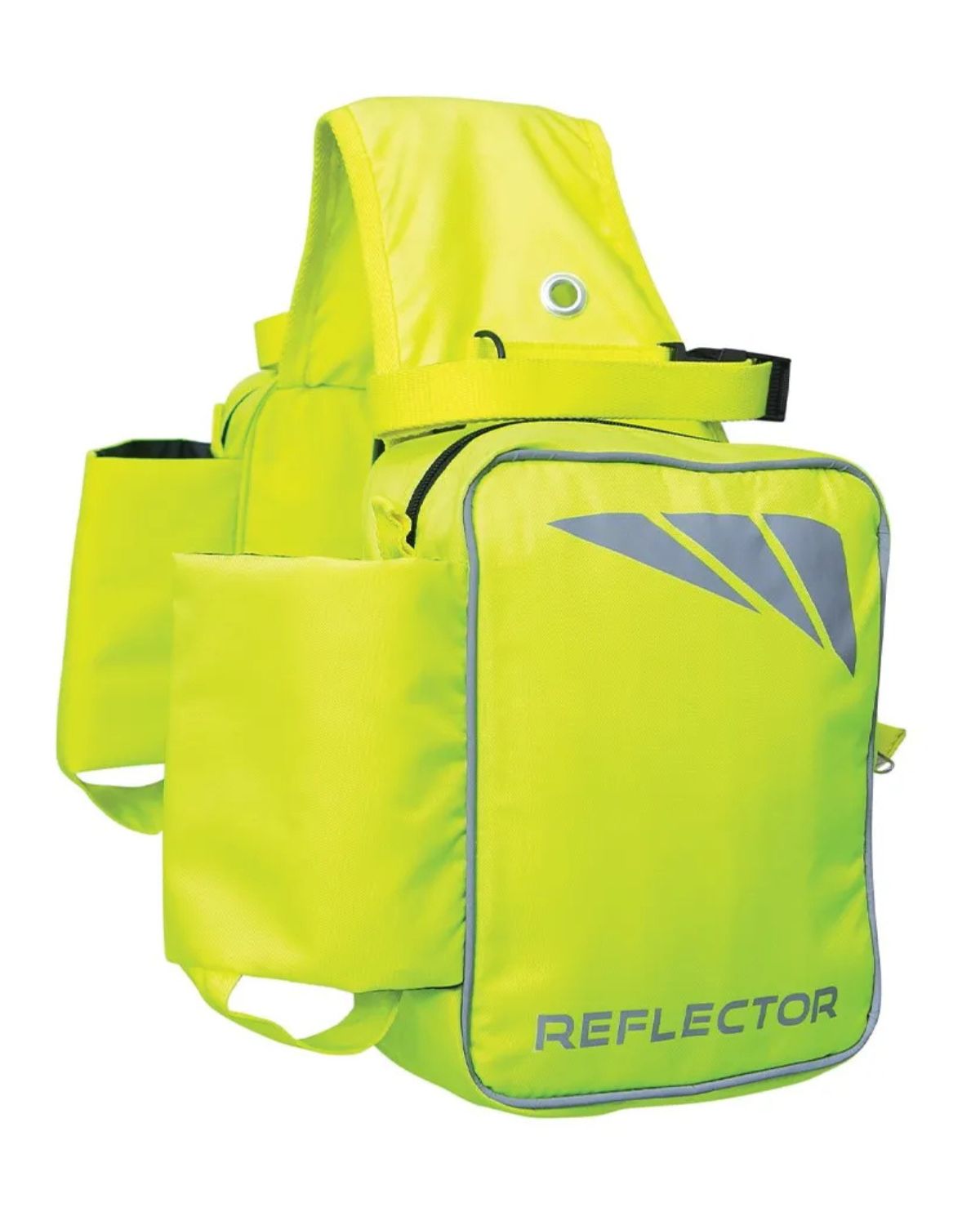 Reflector Saddle Pannier by Hy Equestrian Yellow - Horse location-31143526467-outofstock