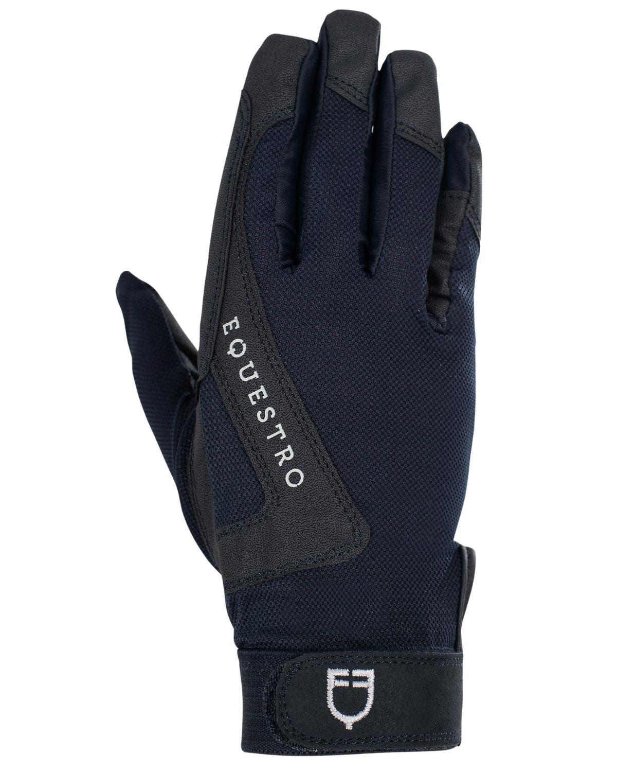 Equestro Gloves In Technical Fabric Navy