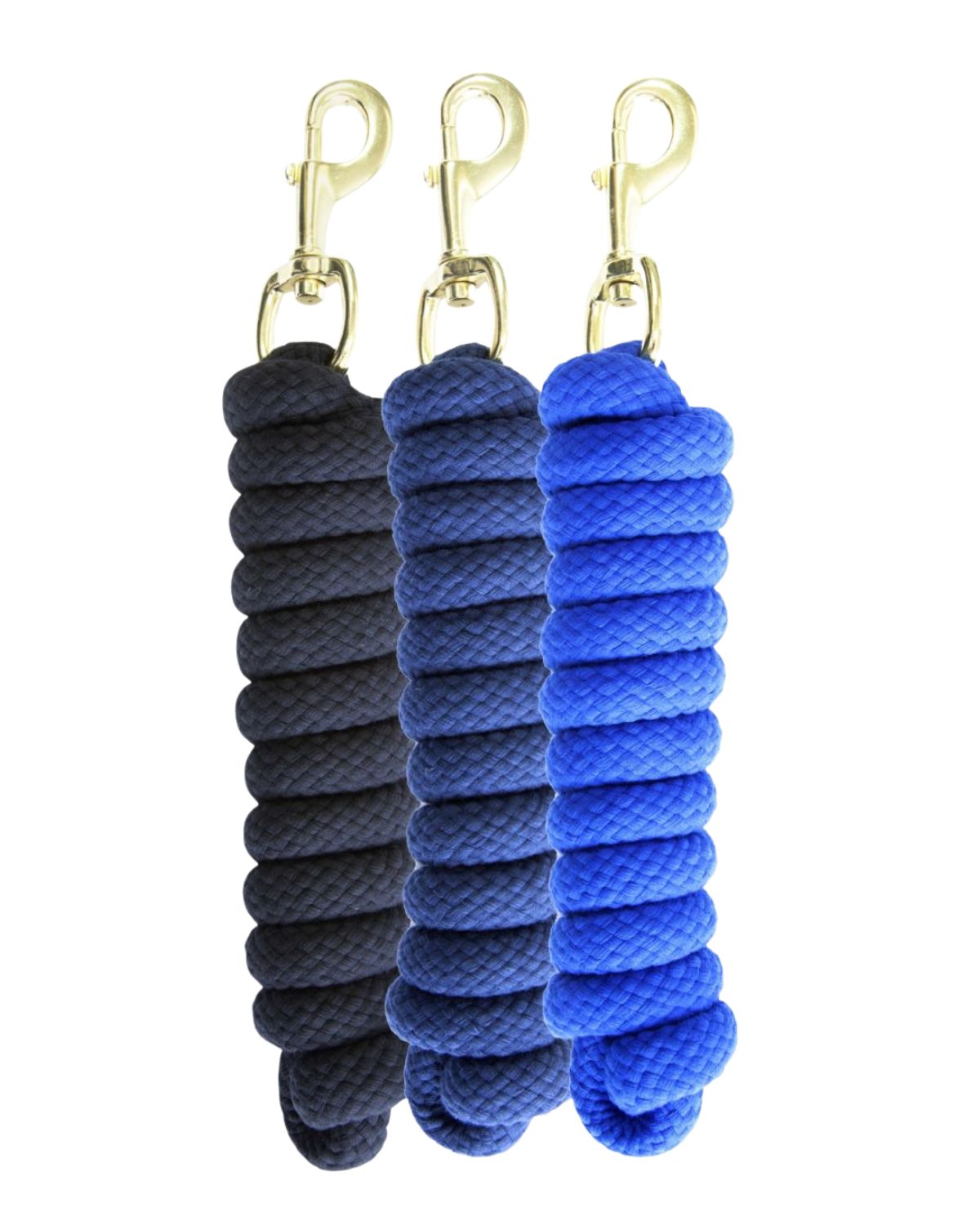 KM Elite Cotton Lead Rope - Navy Blue, Solid Colors | Equiflair