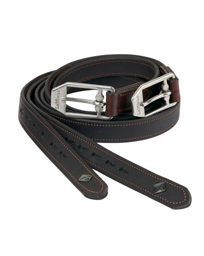 LEMIEUX VECTOR STIRRUP LEATHER BROWN - Equiflair Riding Gear - Premium Leather Stirrup Straps for Horse Riding Comfort & Performance