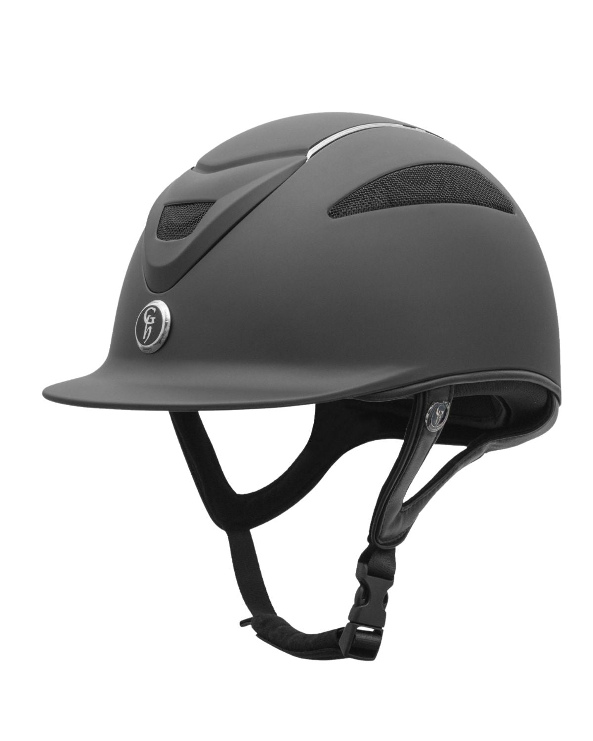 Gatehouse Conquest MKII Riding Hat - Matt Black Equestrian Helmet for Safety