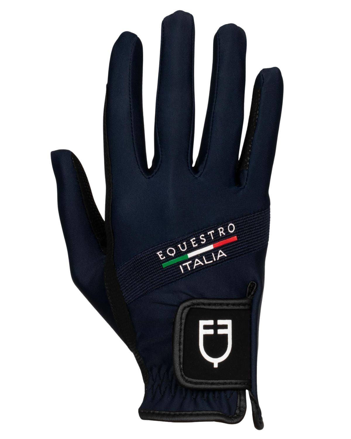 Equestro Gloves In Technical Fabric Equestro X Fise Navy Blazer
