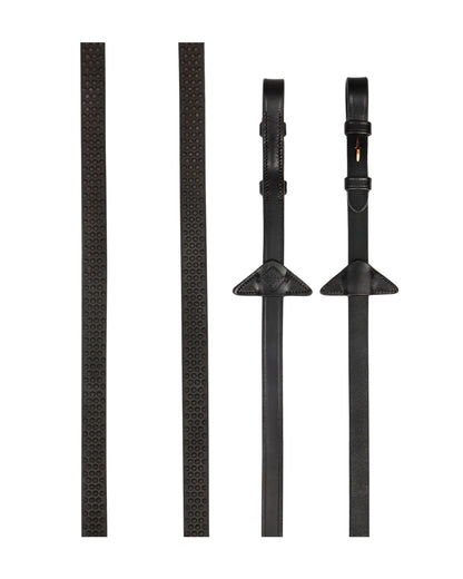 LeMieux Soft Rubber Reins Brown/Brass