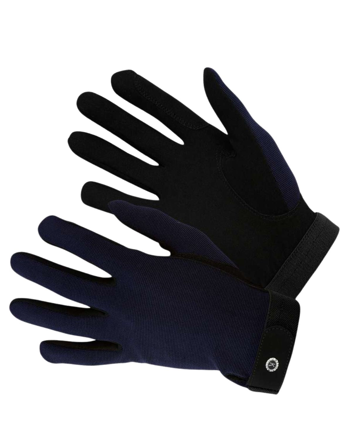 KM Elite Navy Blue Riding Gloves: Comfort, Grip, All Disciplines Equestrian Gloves