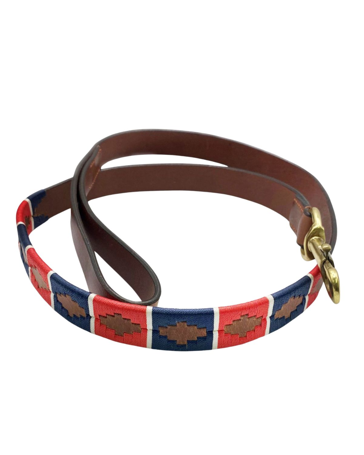 KM Elite Dog Lead - Argentinian Polo Design Leather Leash - Shop Now!