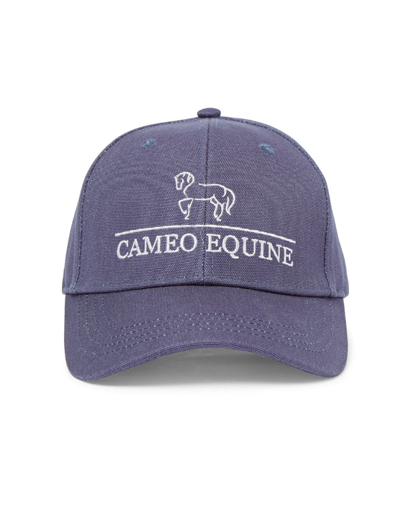 Cameo Equine Navy Baseball Cap with Horse Logo - Comfortable & Stylish Equestrian Cap
