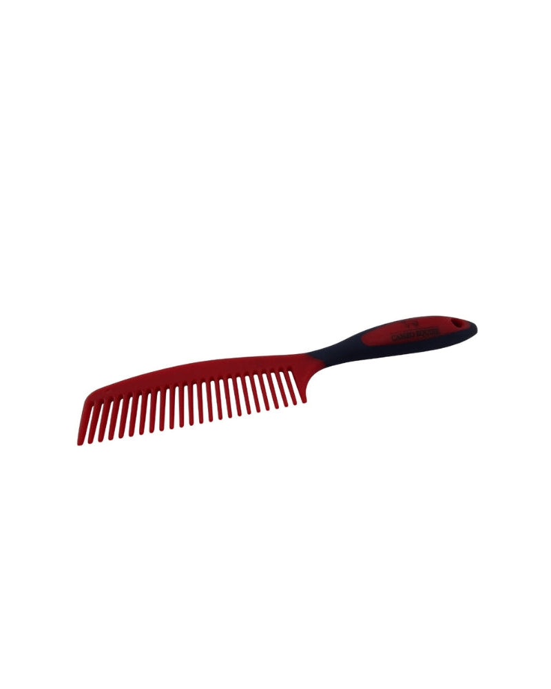 Red Cameo Mane Comb - Horse Detangling Comb - Easy Grip Grooming Tool