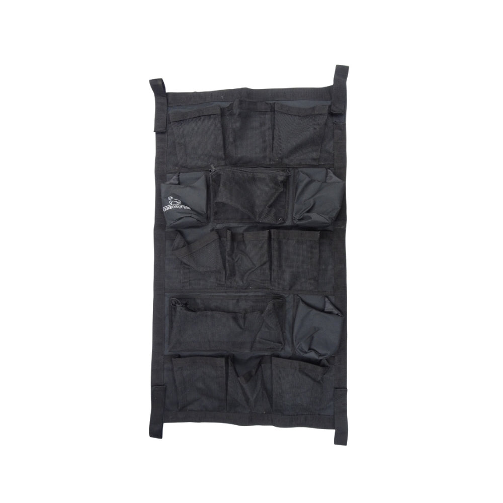 Black Stable Organizer with Pockets | Equiflair - Over-the-Door Storage Solution for Horse Grooming and Stable Supplies