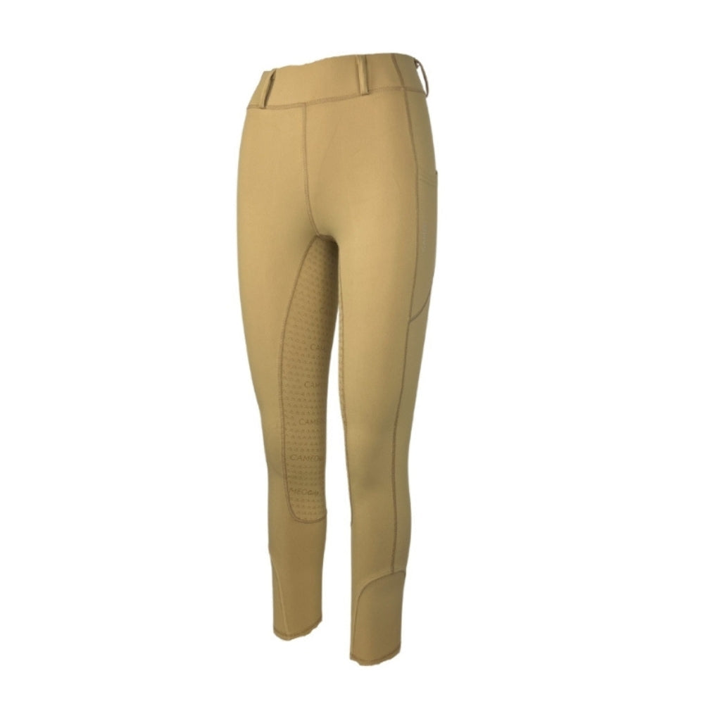 Cameo Thermo Tights Beige | Fleece Lined Equestrian Riding Pants | Winter Equestrian Clothing | Equiflair