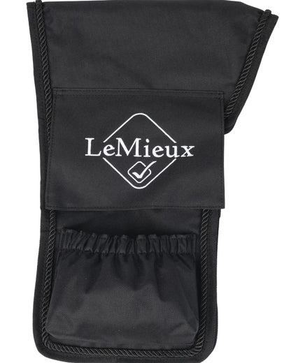 LeMieux Vector Stirrup Cover Black: Saddle Protection & Stirrup Iron Storage