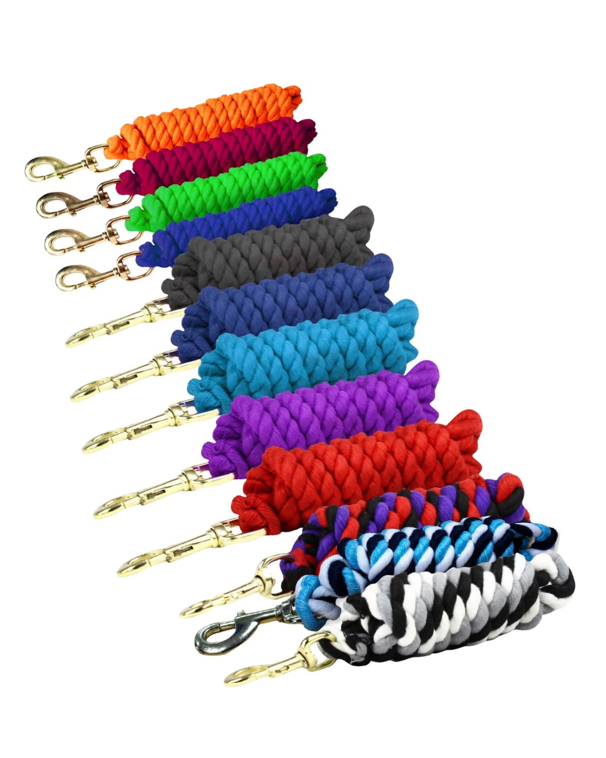 KM Elite Superfine Cotton Lead Rope Blue
