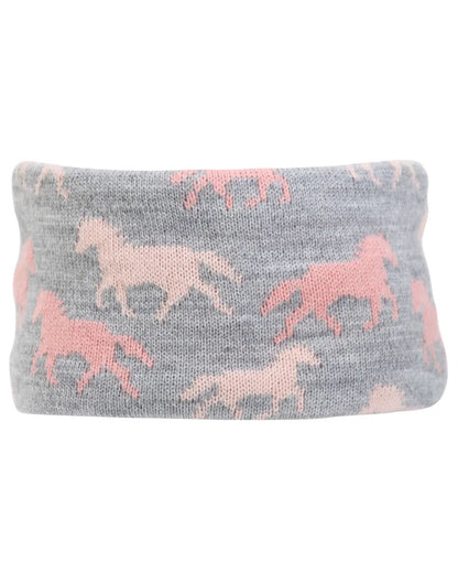 Hy Equestrian Flaine Children's Headband - Grey/Pink