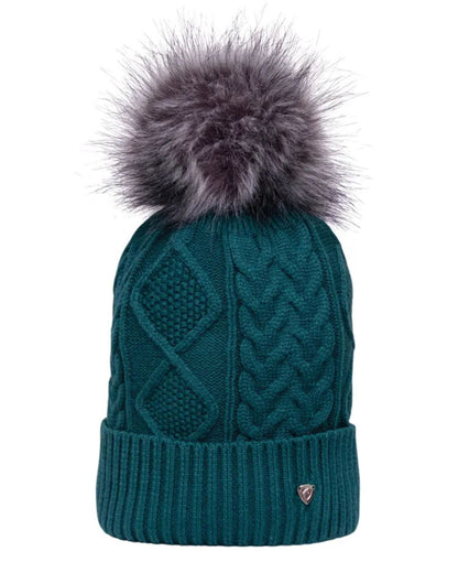 Hy Equestrian Vanoise Knitted Bobble Hat Alpine Green - Clothing location-31143526467-outofstock
