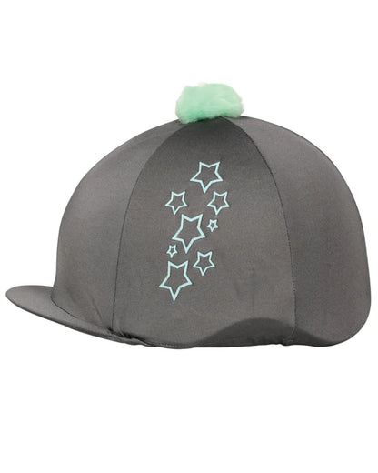 Hy Equestrian Stella Hat Cover Charcoal/Mint