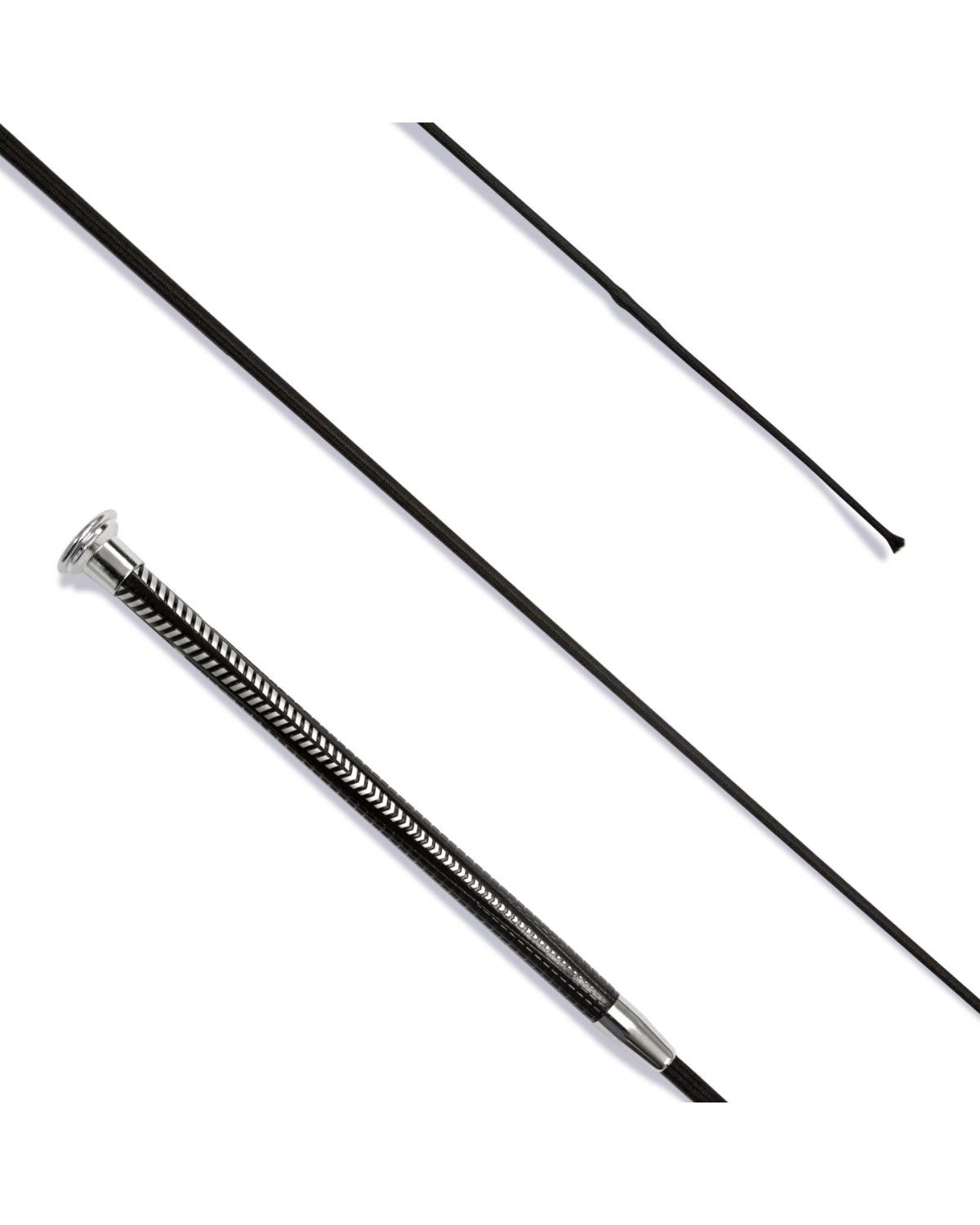 KM Elite Ultra Balanced Dressage Whip Black